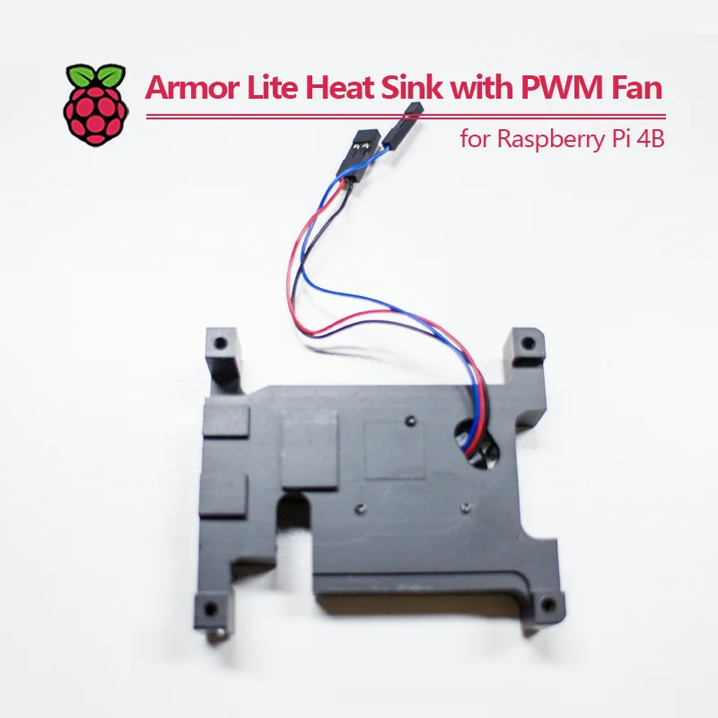 Pantser Lite Koellichaam Met Pwm-Ventilator Voor Raspberry Pi 4b