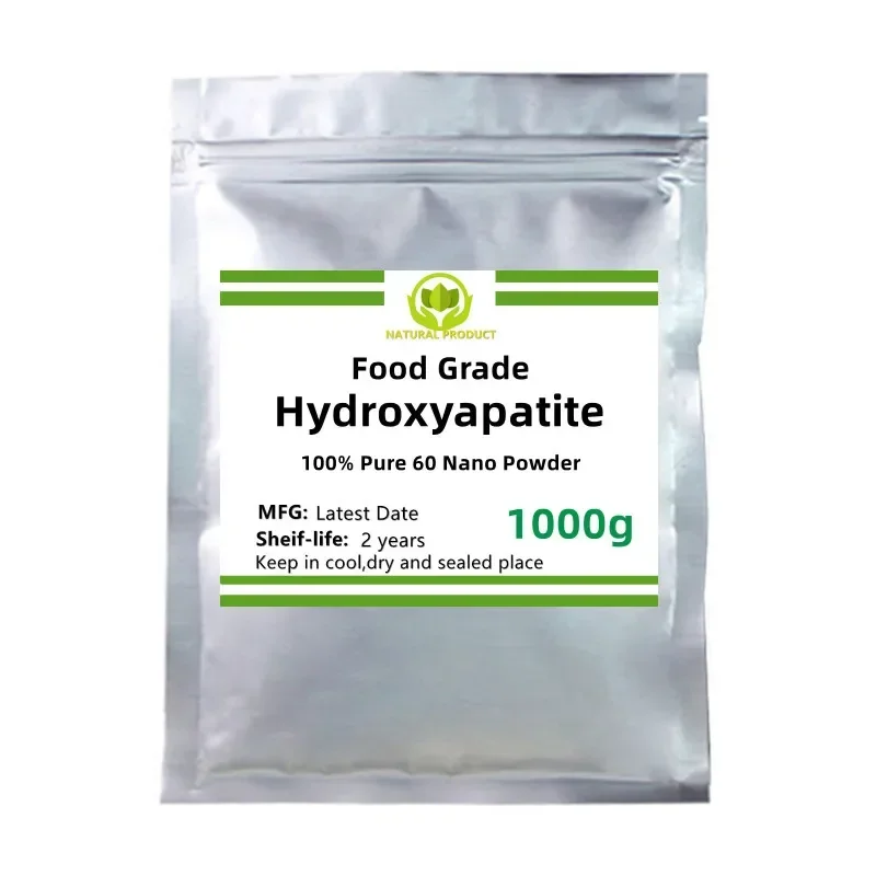 50g-1000g High Quality Food Grade Using for Toothpaste 100% Pure Hydroxyapatite 60 Nano Powder, Free Shipping