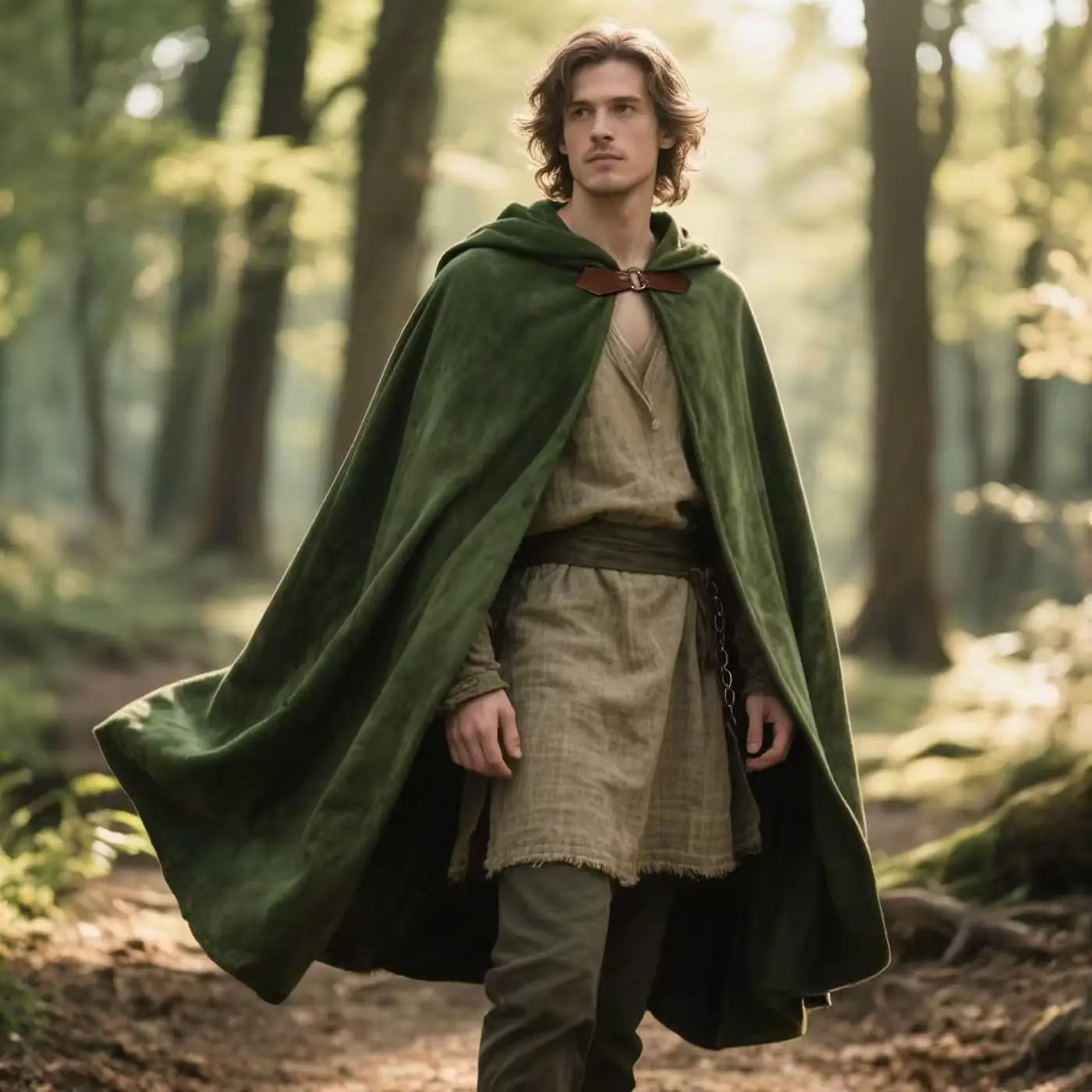 

Winter Gothic Style Gooded Cloak Retro Medieval Renaissance Thicken Velvet Long Robe Male Female Carnival Event Cosplay Cape