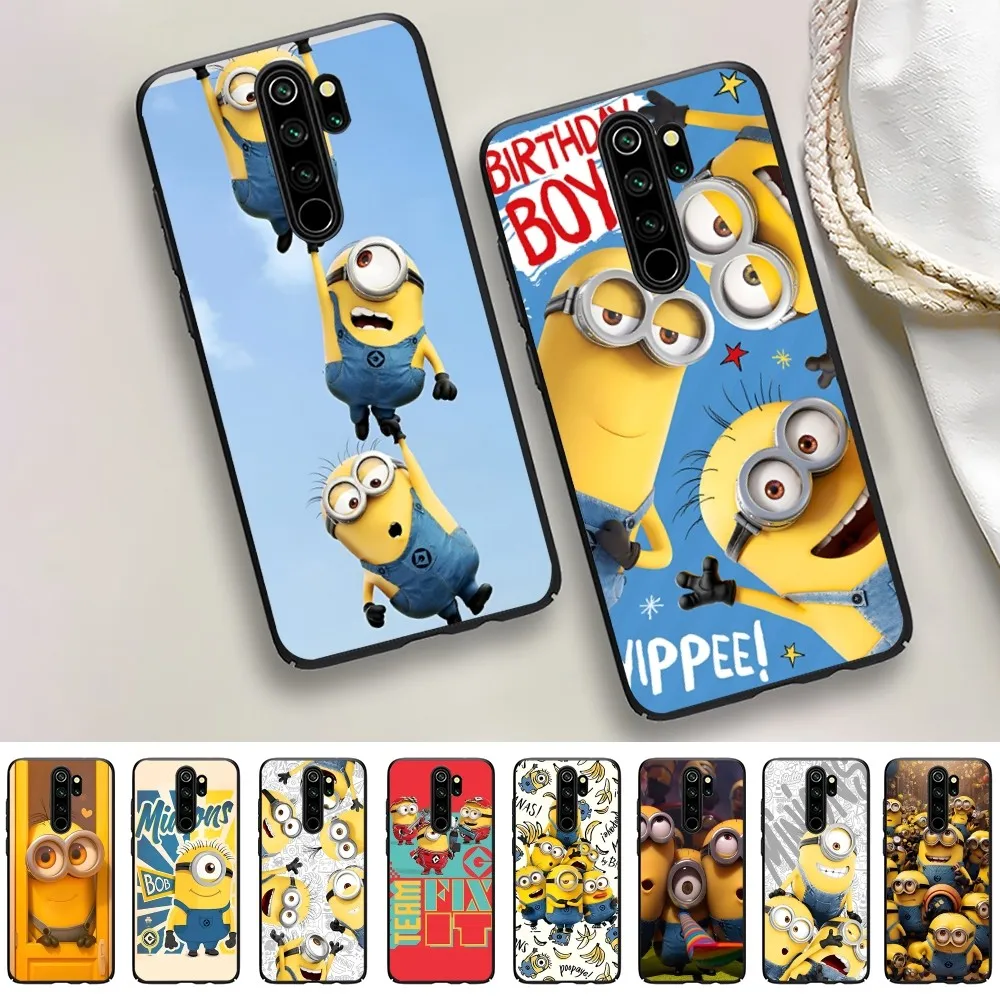 

Cute M-Minions Phone Case For Redmi 5 6 7 8 9 10 Plus Pro 6 7 8 9 A GO K20 K30 K40 Pro Plus F3 Fundas