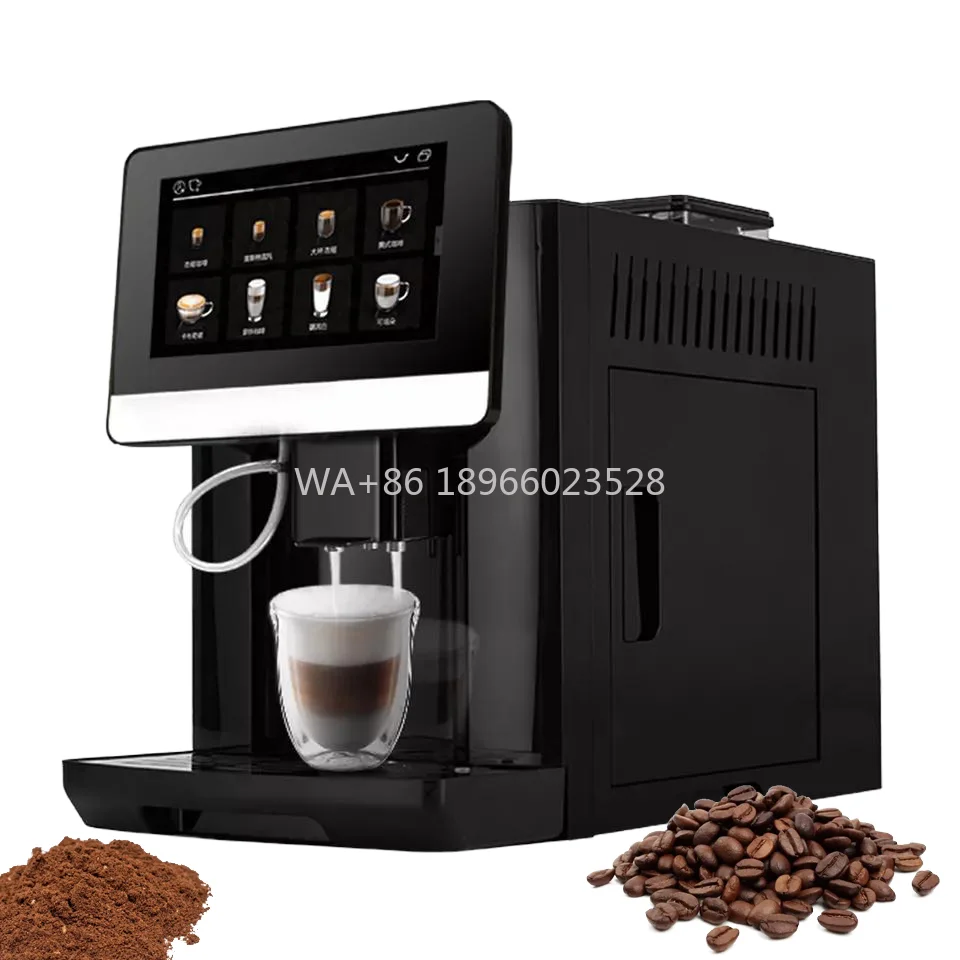 

Использование системы молочной пены для Latte Cappuccino, новый стиль, полностью автоматическая настраиваемая кофеварка с автоматической очисткой