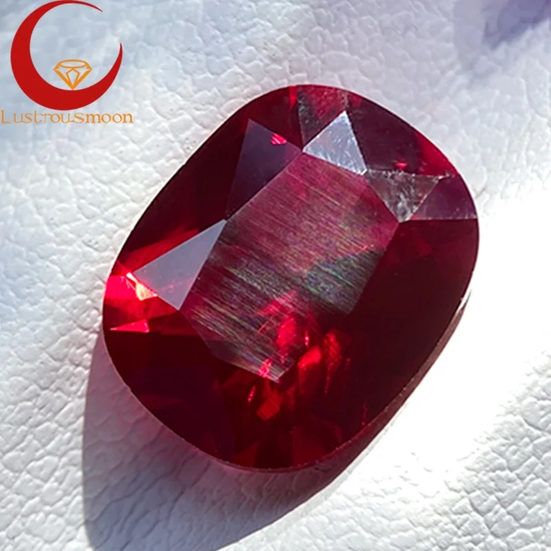 

Выращенный в лаборатории рубин, голубь, кроваво-красный рубин, удлиненная подушка, цвет огранки, подвески из драгоценных камней, материалы «сделай сам», расширенные для изготовления женских ювелирных изделий