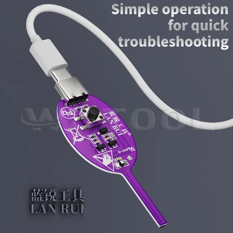 Lanrui K7S ترقية كاشف الحث نوع-C بالطاقة لوحة دوائر كهربائية تستر لإصلاح اللوحة الأم أداة الموقع خطأ سريع