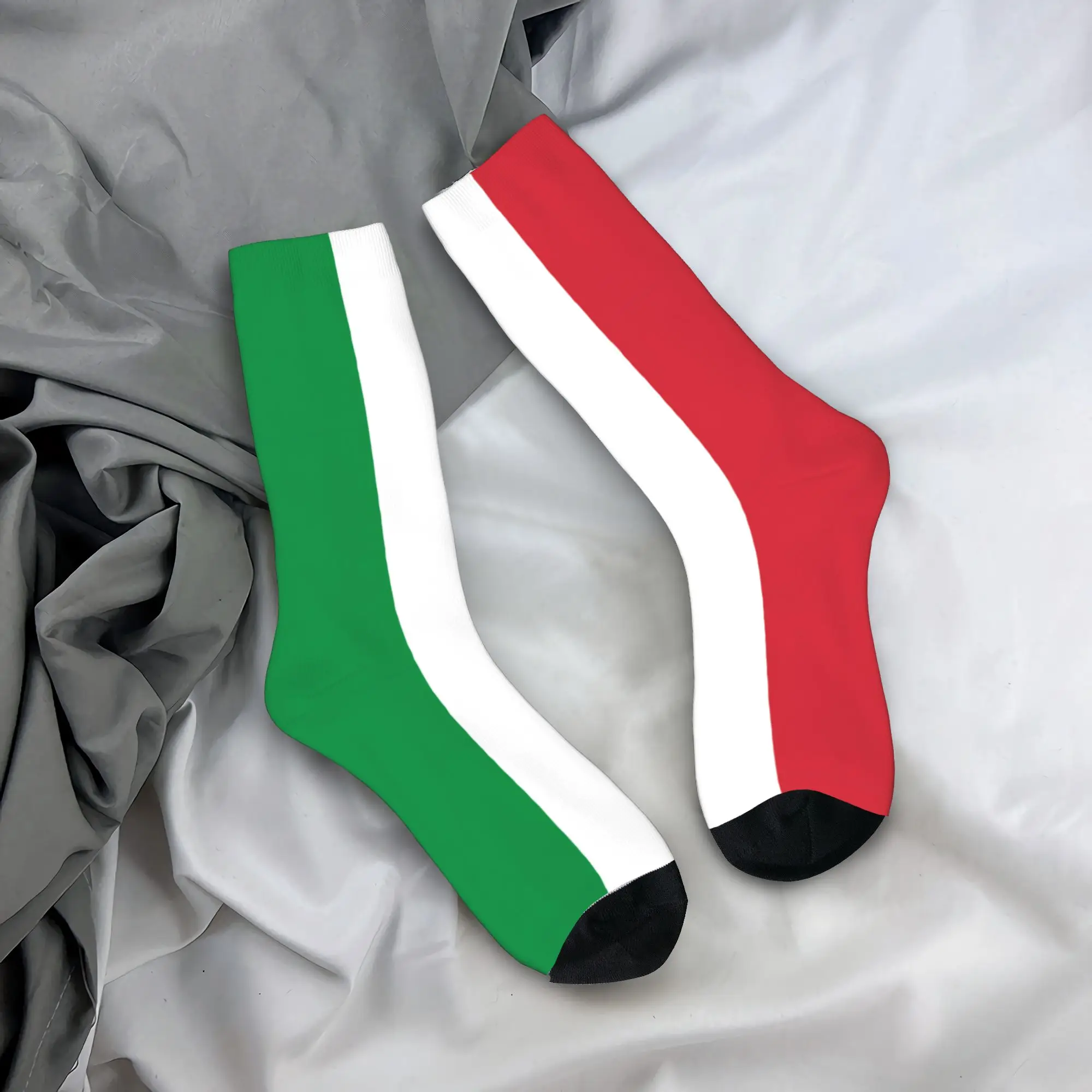 

Men Socks Flag of Italy Stockings Winter Trendy Soft Breathable Socks Pattern Skateboard Non Skid Socks