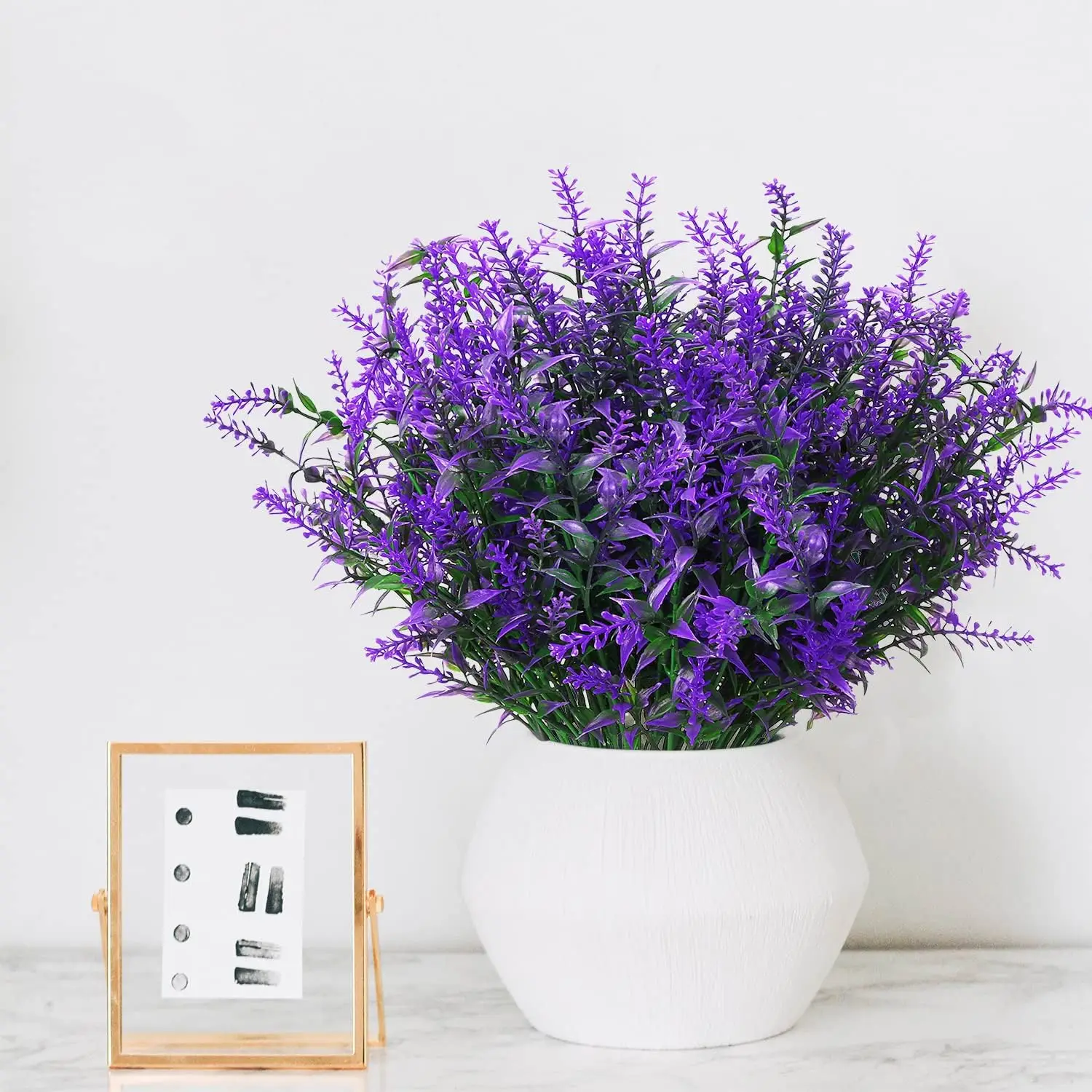 1/5pc Artificial Lavender Fake Grass Shrubs Plastic Greenery