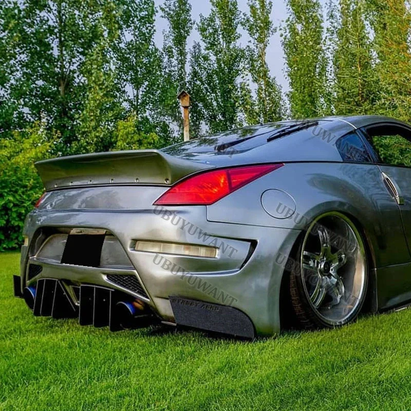 For Nissan 350Z Fairlady Z33 Rocket Bunny Style ABS Plastic Performance trunk Highkick Trunk Spoiler Wing 2003--2008