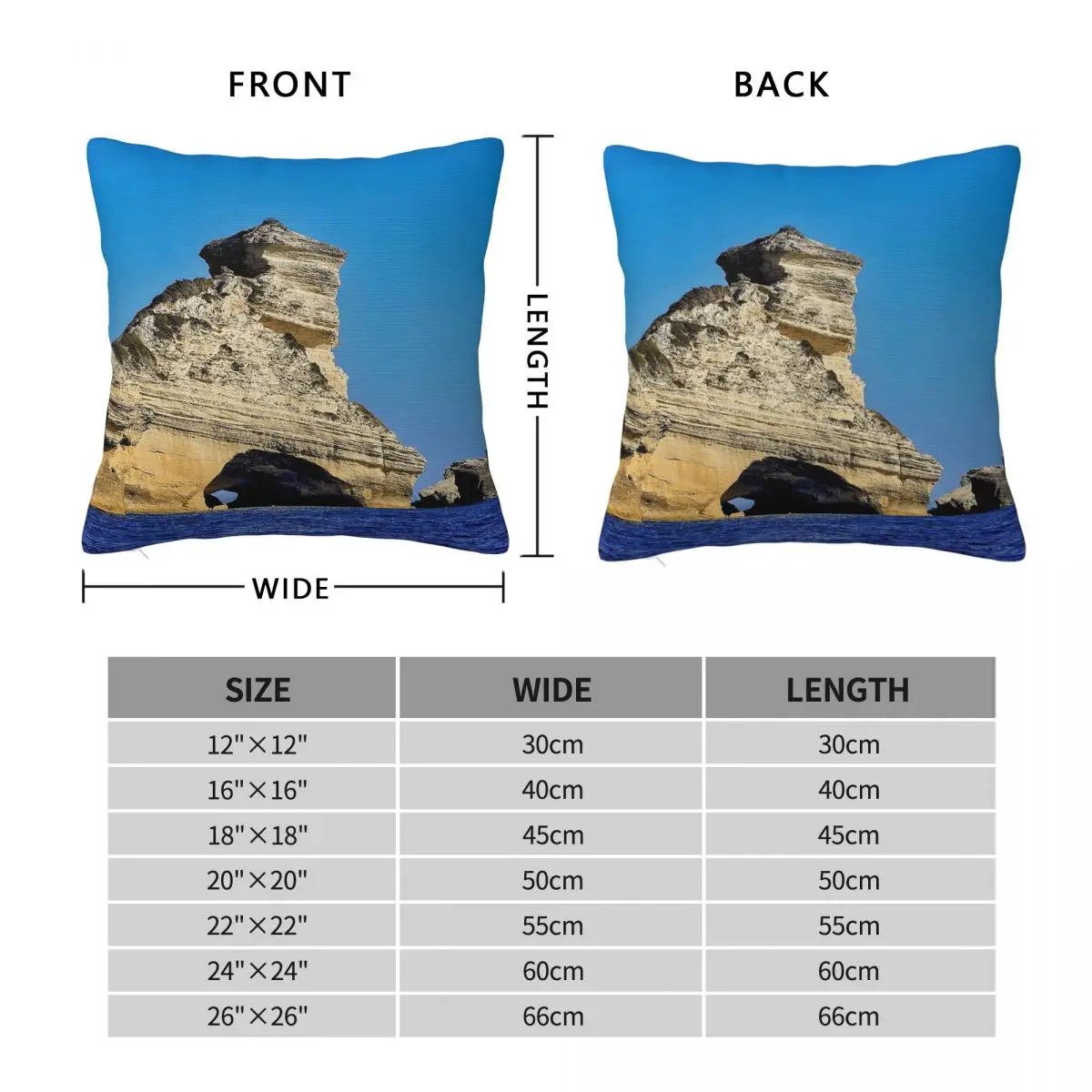 Gouvernail De La Corse Square Pillowcase Polyester Linen Velvet Printed Zip Decor Pillow Case Sofa Cushion Cover