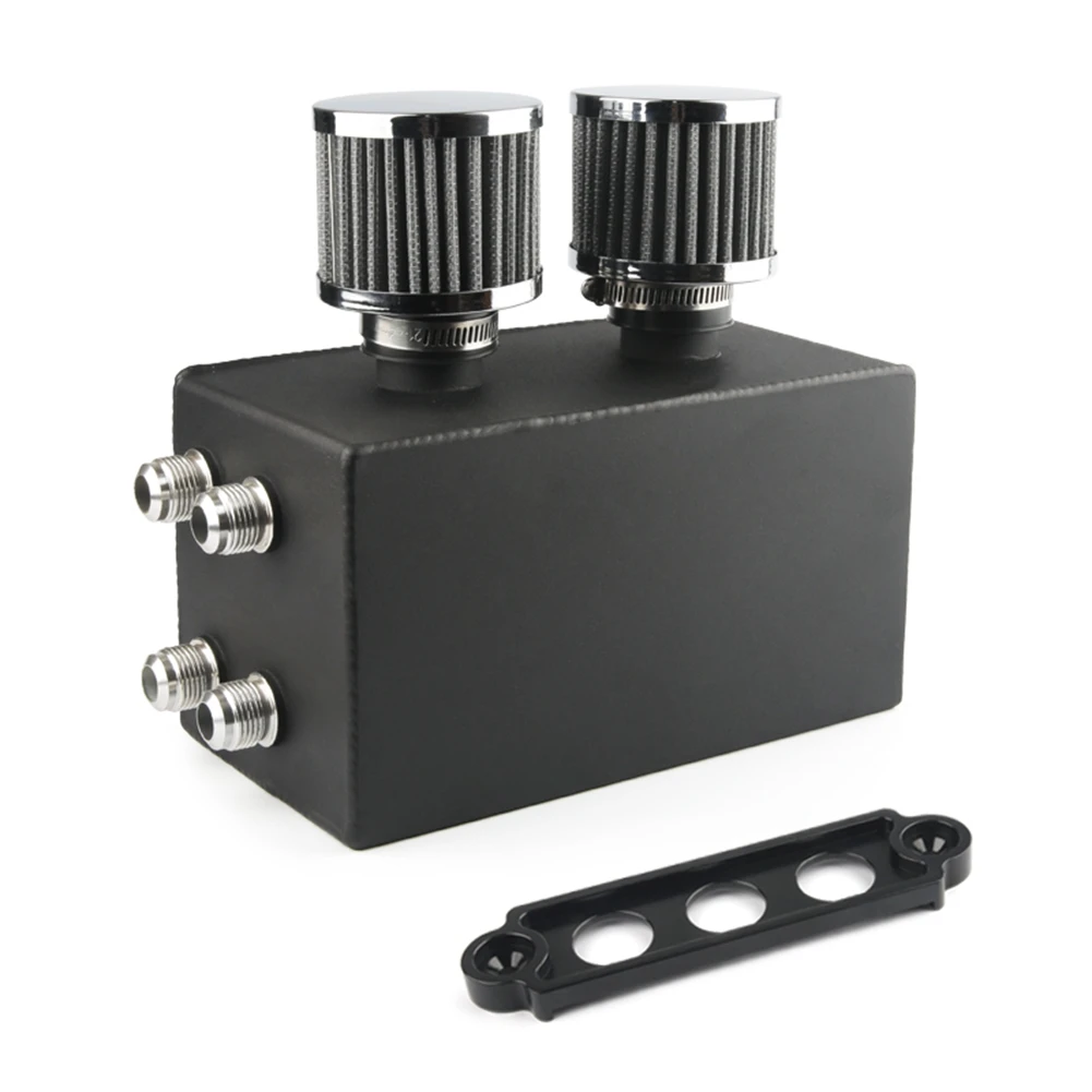 

НОВЫЙ масляный бак для сапуна для Honda Civic Integra EK EG DC, черный гоночный дизайн с фитингами AN10