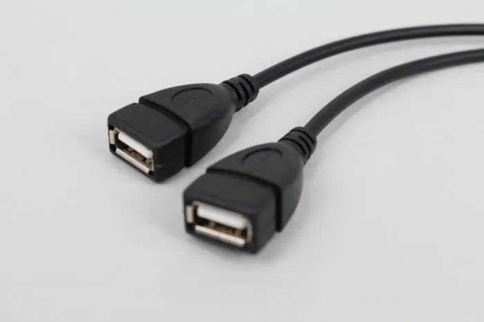 2 In 1 Usb2.0 Extension Cable Male To Female USB Data Cable Charging Cable for Hard Disk Network Card Connection