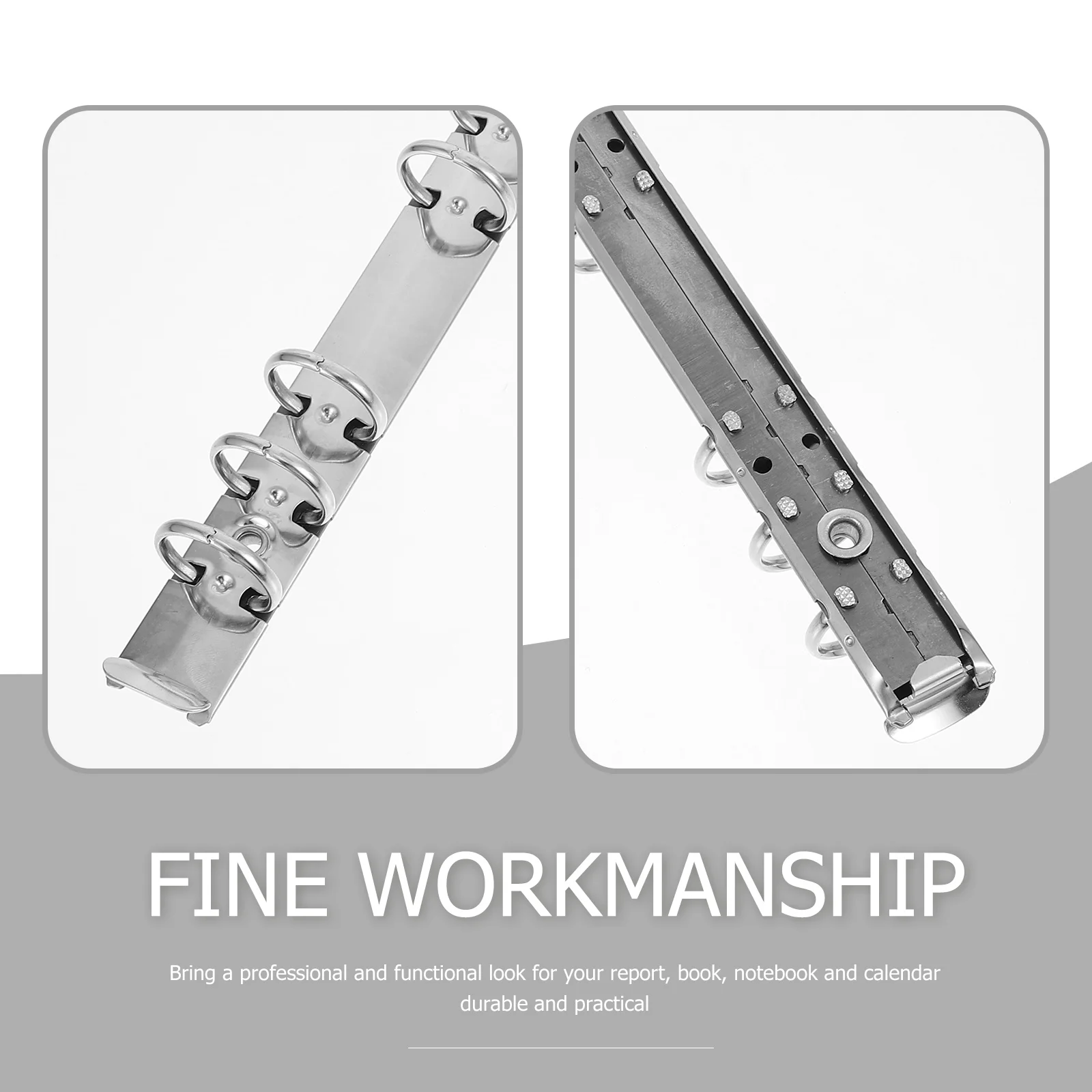 

4Pcs Creative File Clip Binders for Notebooks Calendars Professional Look Loose Leaf Binder Creative Segmented Binder