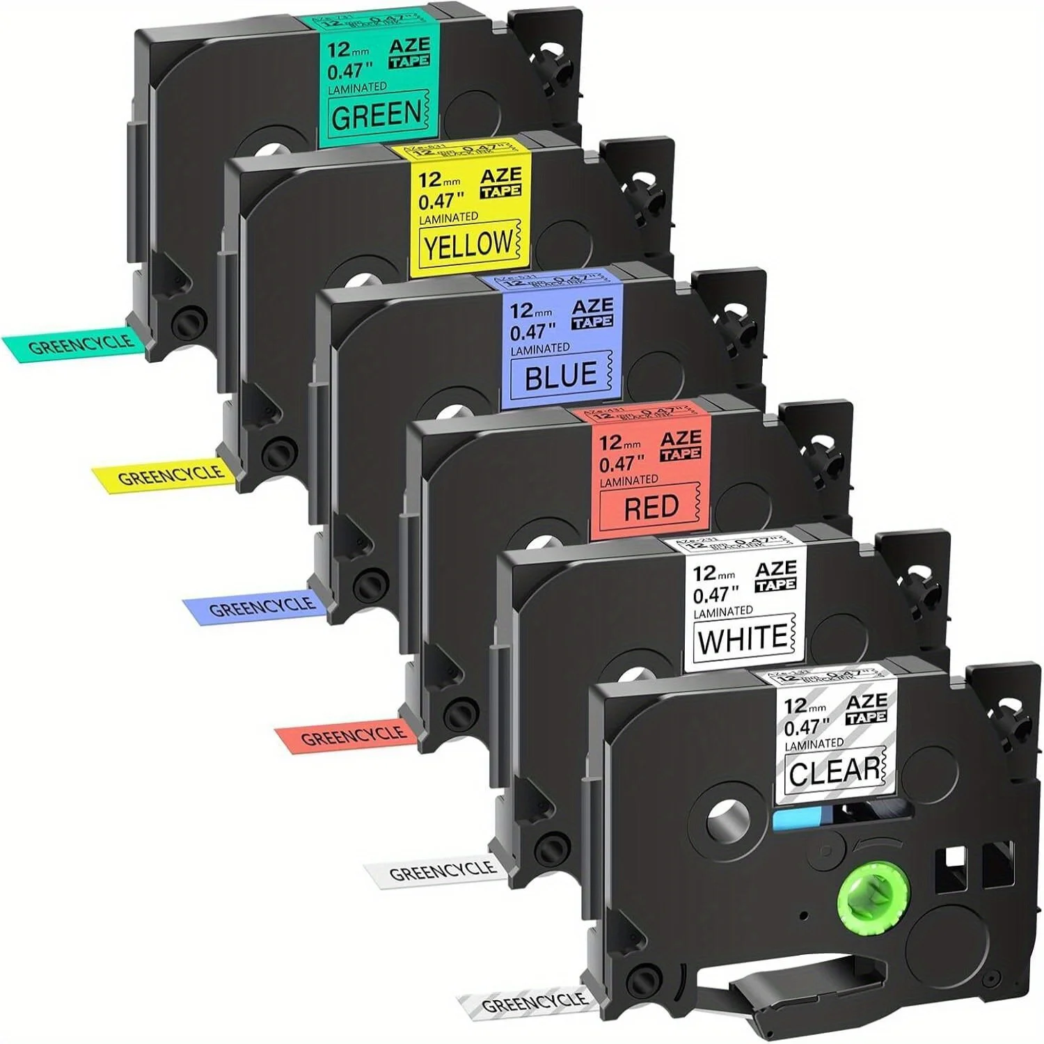Pack Compatible for Brother Ptouch Label Maker Tape TZe 231 131 431 531 631 731 12mm 0.47 Laminated Multi-Color TZ  Label Tape