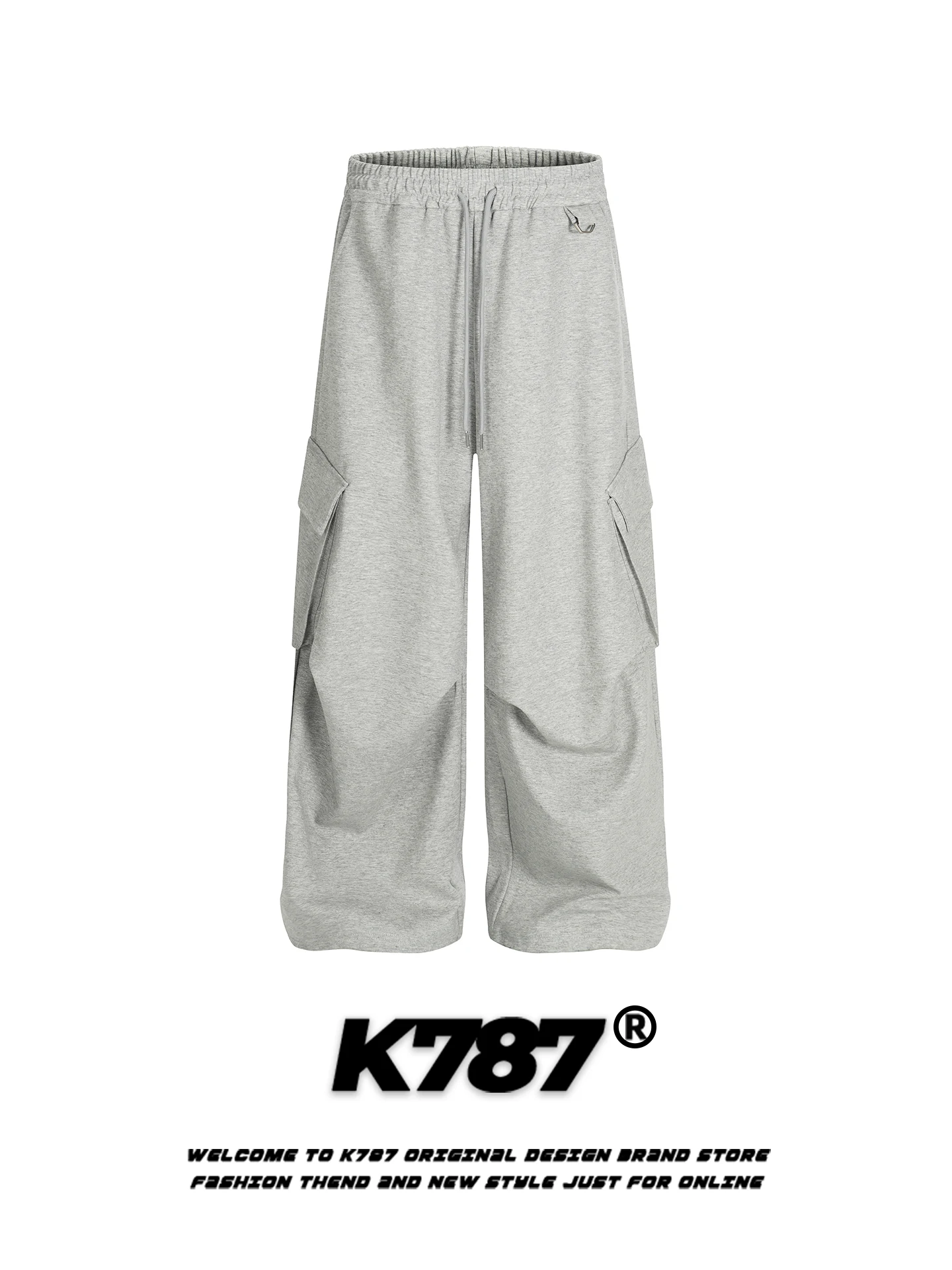 

Брюки K787 в американском ретро-стиле, повседневные, свободного кроя, прямые, широкие, длинные, унисекс, для уличного стиля, из хлопка