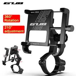 GUB Motorcycle Bicycle Phone Holder 3.5-6.8 inch Mobile Phone Support MTB Road Bike Electric Bicycle Handlebar Mount Stand Clips