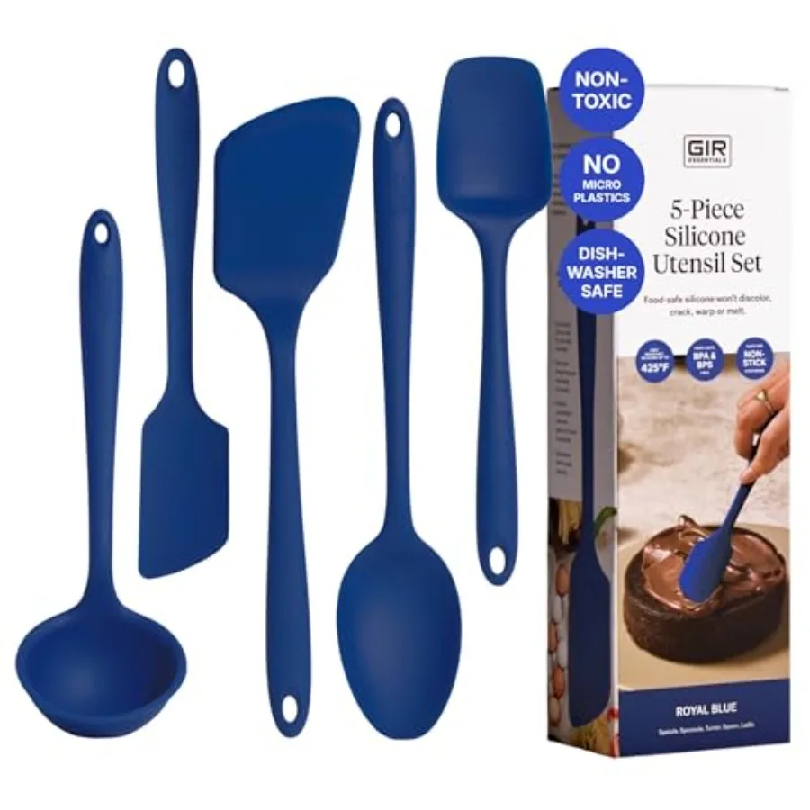 

Piece Silicone Kitchen Utensils Set, Non-Toxic Cooking Utensils for Cooking and Baking, Heat Resistant, Food Grade, Dishwasher