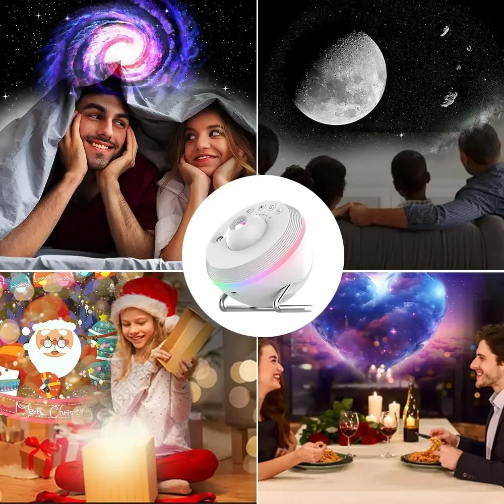 13 in 1 Home Planetarium Projector for Bedroom, 360° Rotating Starry Sky Night Light Projector Adults Christmas Decorations Gift