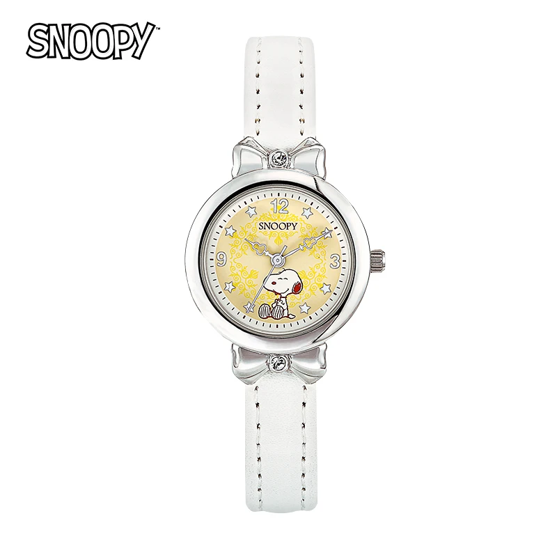 Reloj impermeable original Snoopy para niños, relojes de cuarzo de tendencia a la moda para niñas