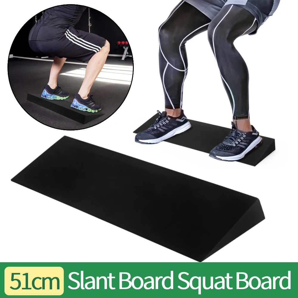 Bloque de cuña para sentadillas, máquinas de entrenamiento de fuerza para piernas, ejercicio de equilibrio, Yoga, levantamiento de pesas, camilla de pantorrilla, tablero inclinado, uso de doble cara