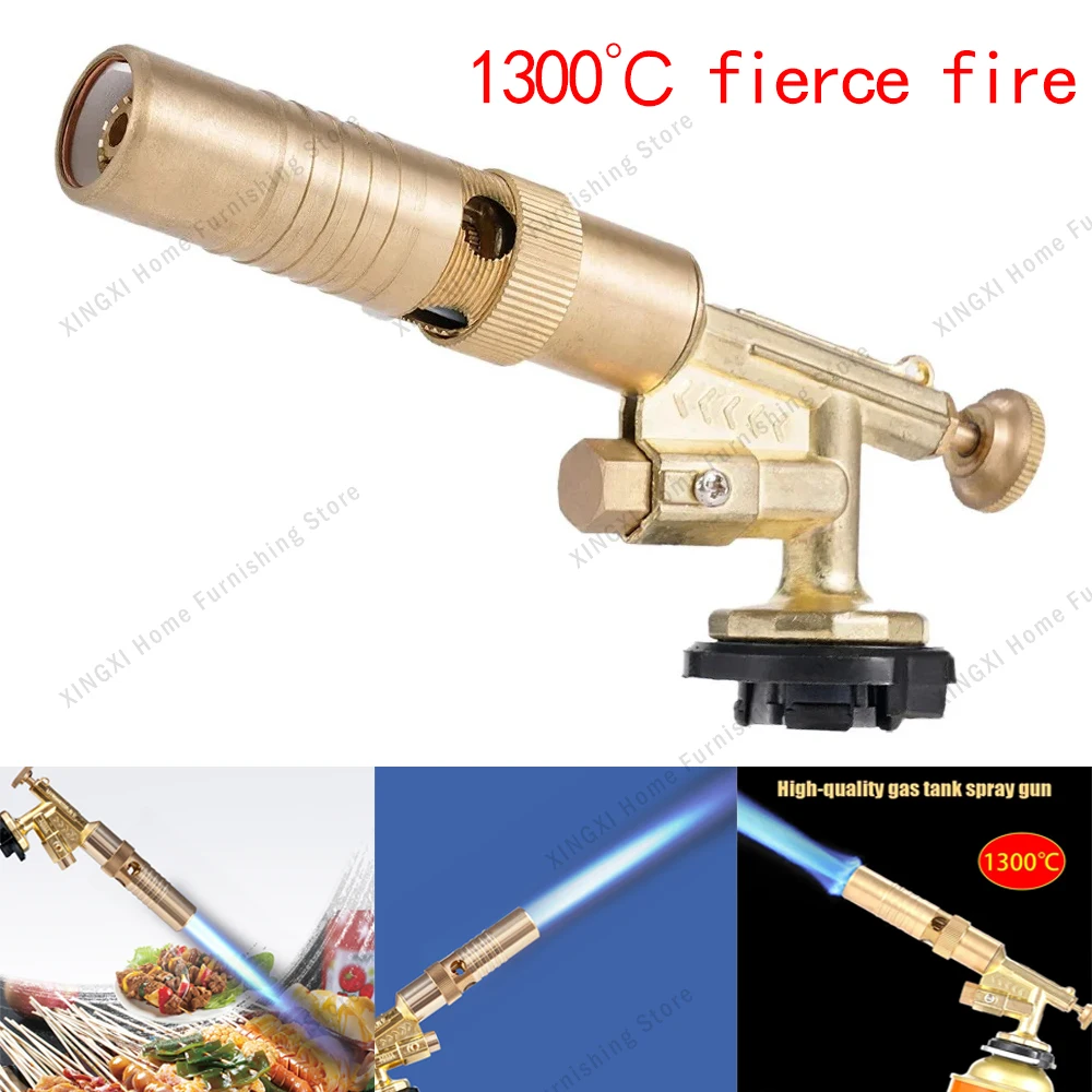 

1300℃ Welding Burner Flame Gas Torch Flame Gun Blowtorch Cooking Soldering Butane Autoignition Gas-Burner Lighter Heating