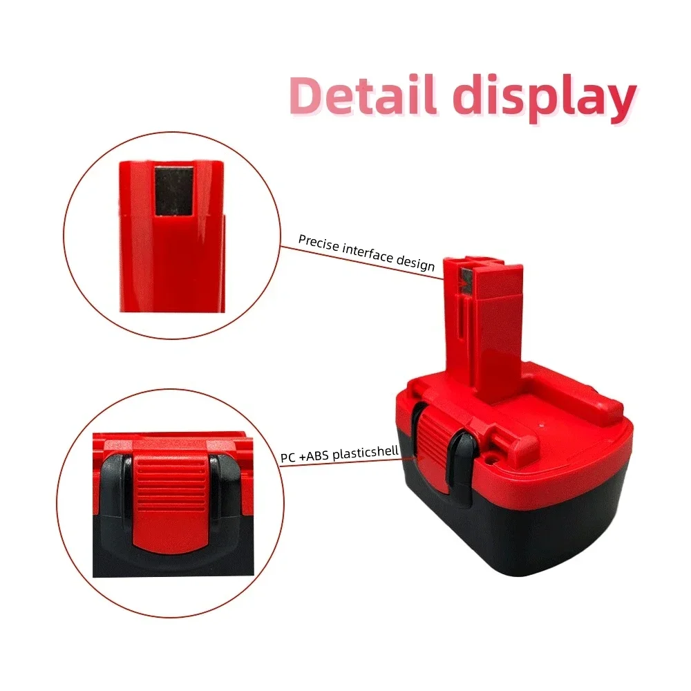 Imagem -03 - Bateria Recarregável para Bosch 14.4v 4800mah Bat038 Bat040 Bat140 Bat159 Bat041 Novo