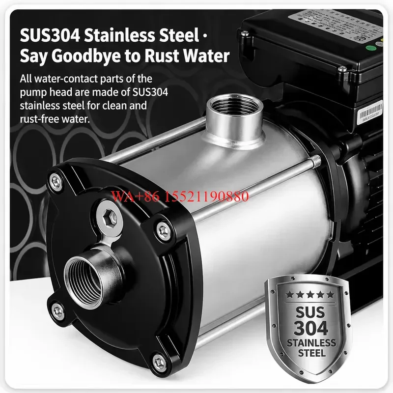 WMWMNU for Energy-saving Automatic Multistage Stainless Steel Single-Phase Electric Booster Pump Inverter Control Constant