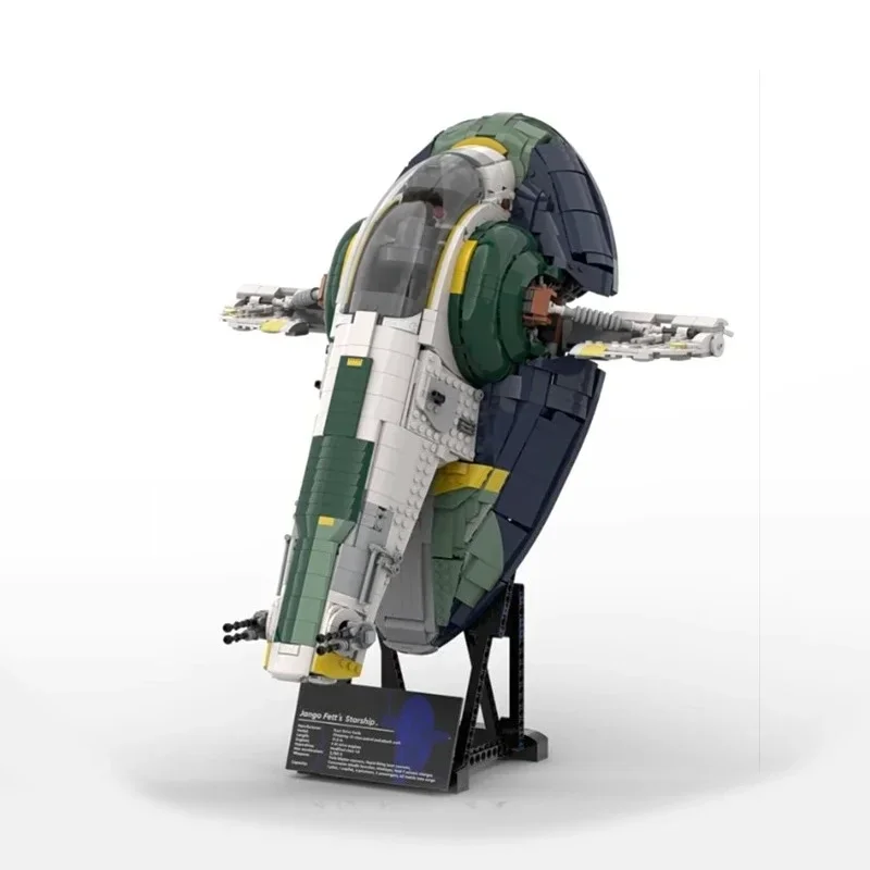 

Новинка 2025 года, 2970 шт., Звездная битва Jango Fett's Firespray-Class, модель звездного корабля, строительные блоки, кирпичи 75409 Wars, креативная игрушка «сделай сам», подарок