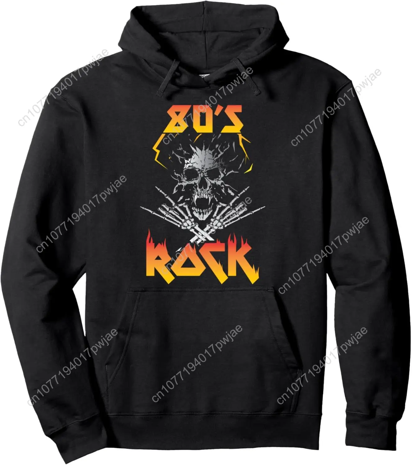 

Faded 1980s Rock Roll Hoodie For Eighties Rockers Band Hoodi Pullover Hoodie
