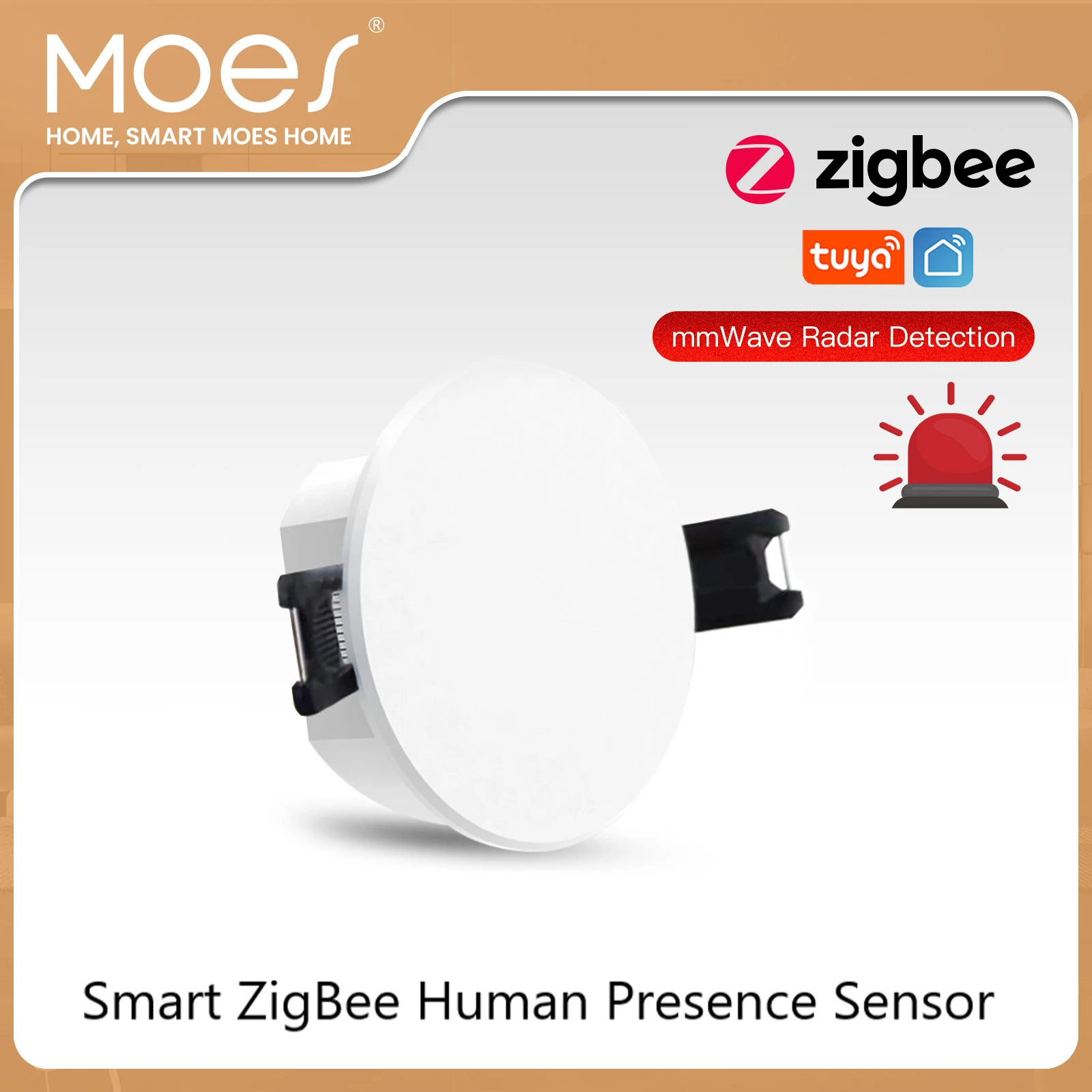 

Tuya Smart ZigBee/WiFi детектор присутствия человека радар датчик обнаружения фотометрическая функция 2 в 1 Smart Life потолочный PIR-концентратор