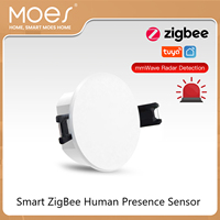 Tuya Smart ZigBee/WiFi Human Presence Detector Radar Detection Sensor Photometric 2 in 1 Function Smart Life Ceiling PIR Hub