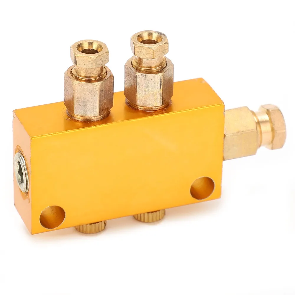 

Durable TKType Oil Distributor Brass Material 4Mm Out Piston Distributor 6Mm Inlet Divider Valve Industrial Machinery