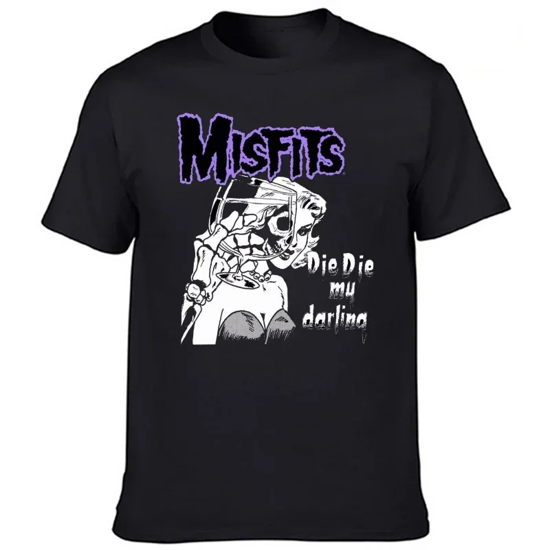 Classic Nostalgia The Misfits I Want Your Skulls Vintage Graphic Women T-Shirt Hip-hop Streetwear Punk Rock Band Harajuku Tee