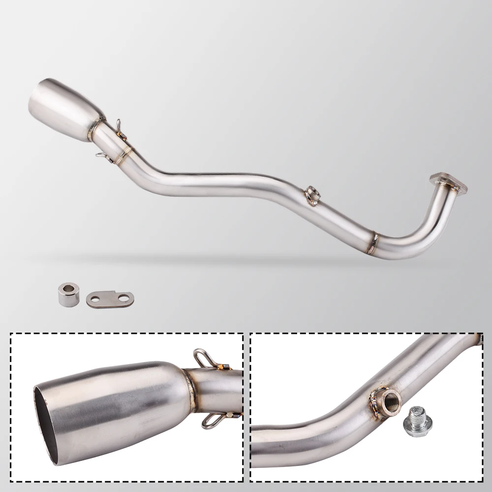Slip On For Nmax 125 155 NMAX155 2020 - 2024 Motorcycle Exhaust Escape Front Link Pipe 51 Mm Exhaust