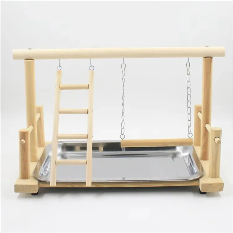 

Interactive Playground Top Training Stand Solid Wood Parrot Stand Bird Training Stand Toy Pet Training Toys