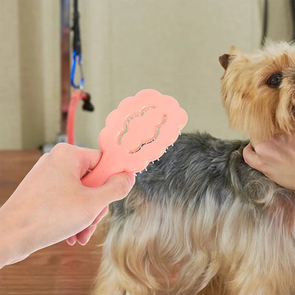 

2pcs Pet Grooming For Small Dogs Dog Hair Comb Shedding Remover Tool Durable Soft Bristle Cleaner Efficient Removal Bathing