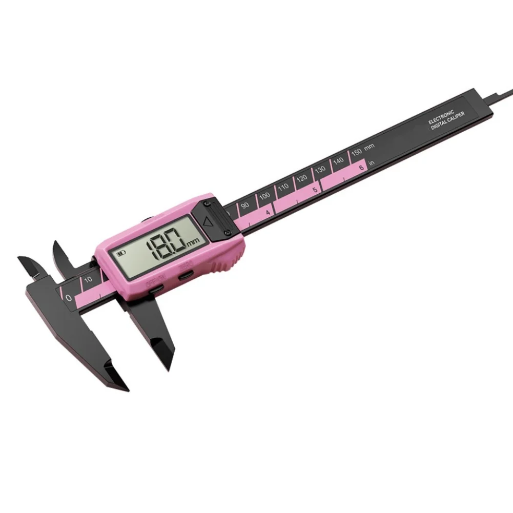 For Workshop Use Plastic Vernier Caliper Metric Inch Ruler Lightweight Fiberglass Caliper Power Saving Function