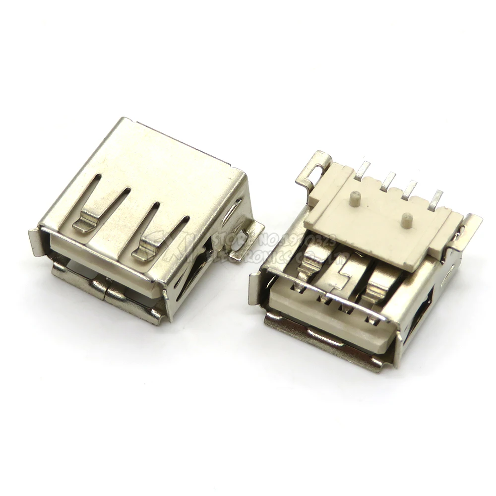 5PCS USB Type A Standard Port Female Male Solder Jacks Connector PCB Socket USB-A type USB-AF AF