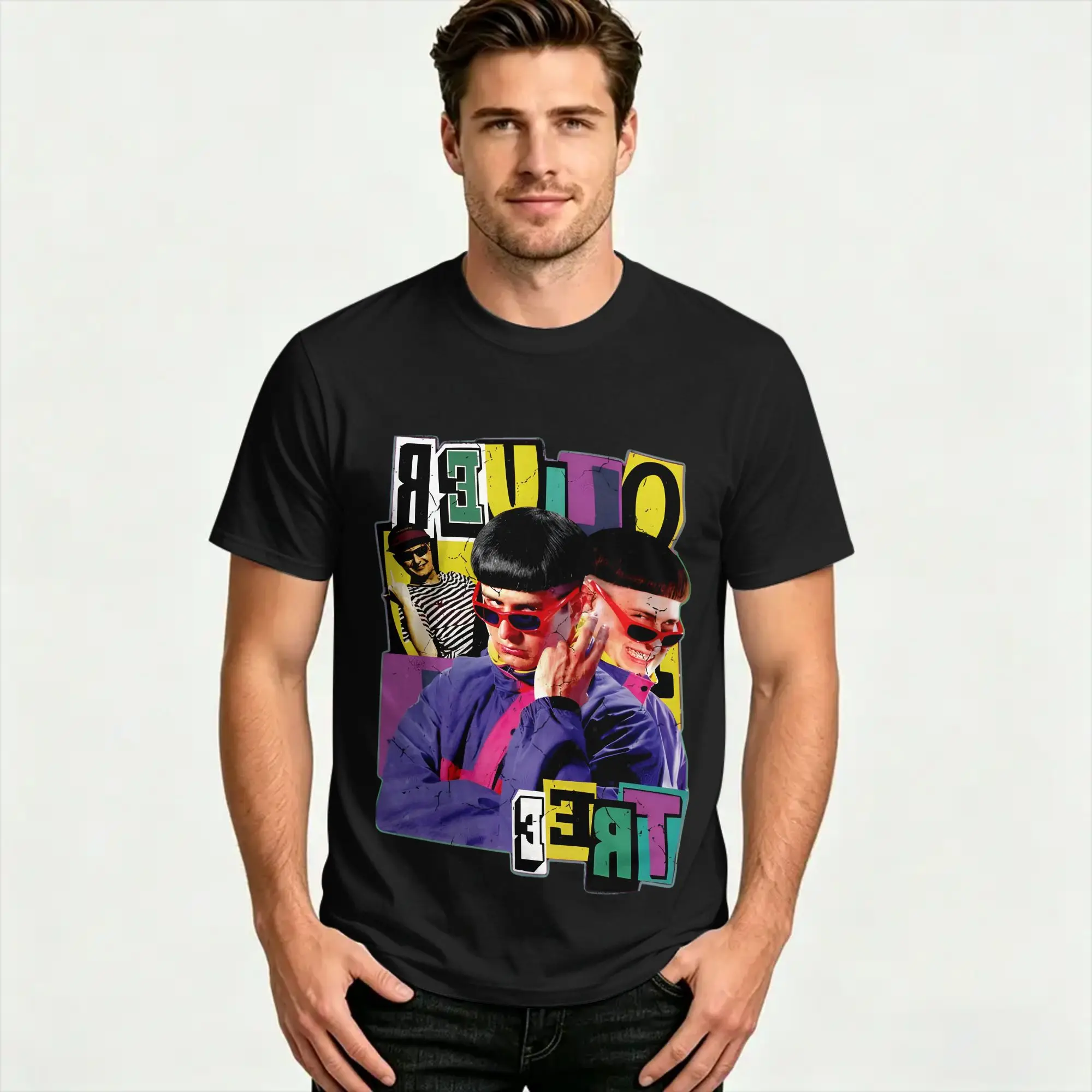 Men's T-Shirt Rest In Peace Oliver Tree 1993-2026  T Shirts Popular  Beach Tee Shirt Vintage Cotton Tops Gift