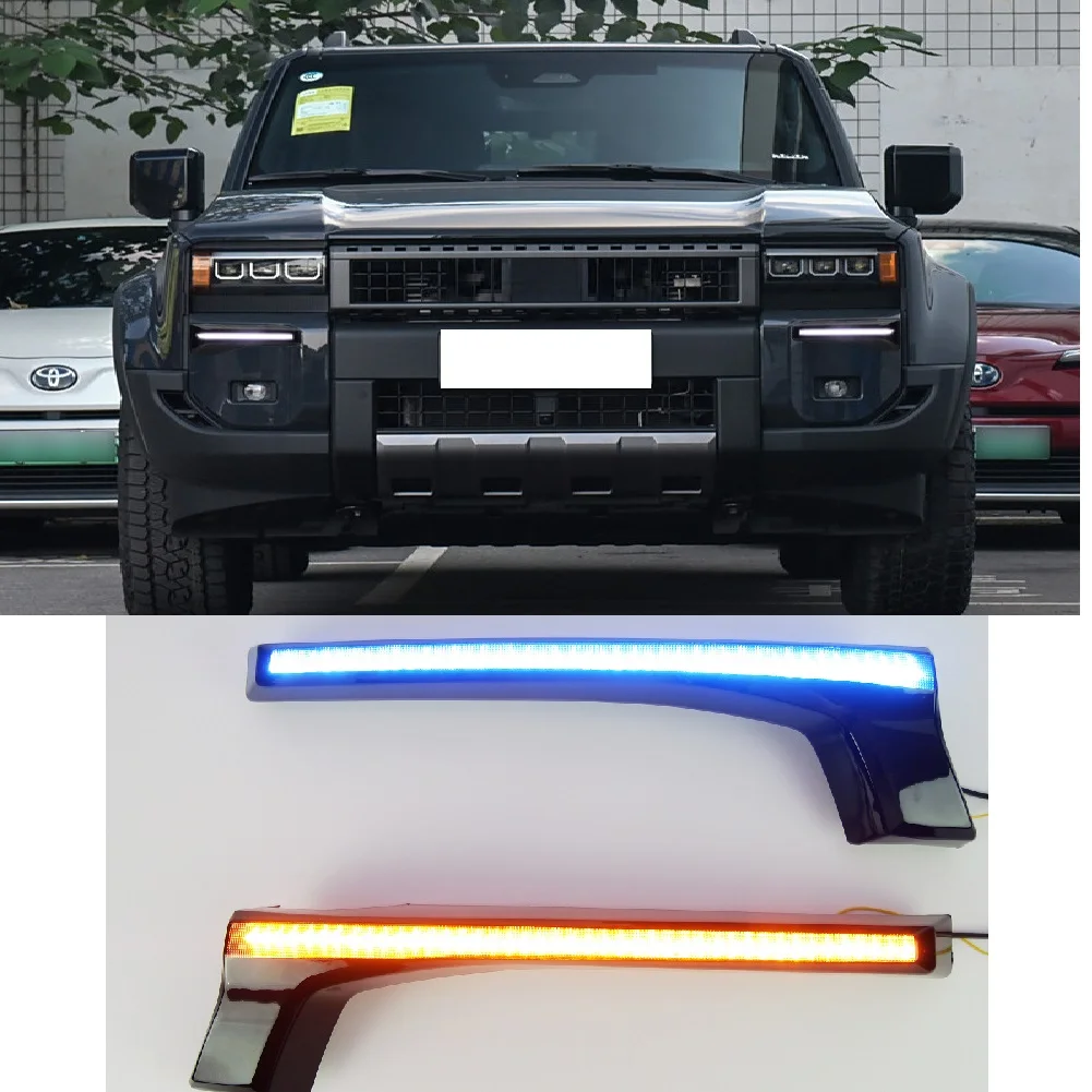 

Автомобильные противотуманные фары (лампы) для Toyota Prado LC250 2024 2025 2026: Дневные ходовые огни и указатели поворота (аксессуары)