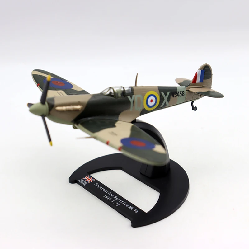 

Diecast Alloy 1:72 Scale Military Supermarine Spitfire Mk 1941 Fighter Model Adult Toys Classics Souvenir Gifts Static Display