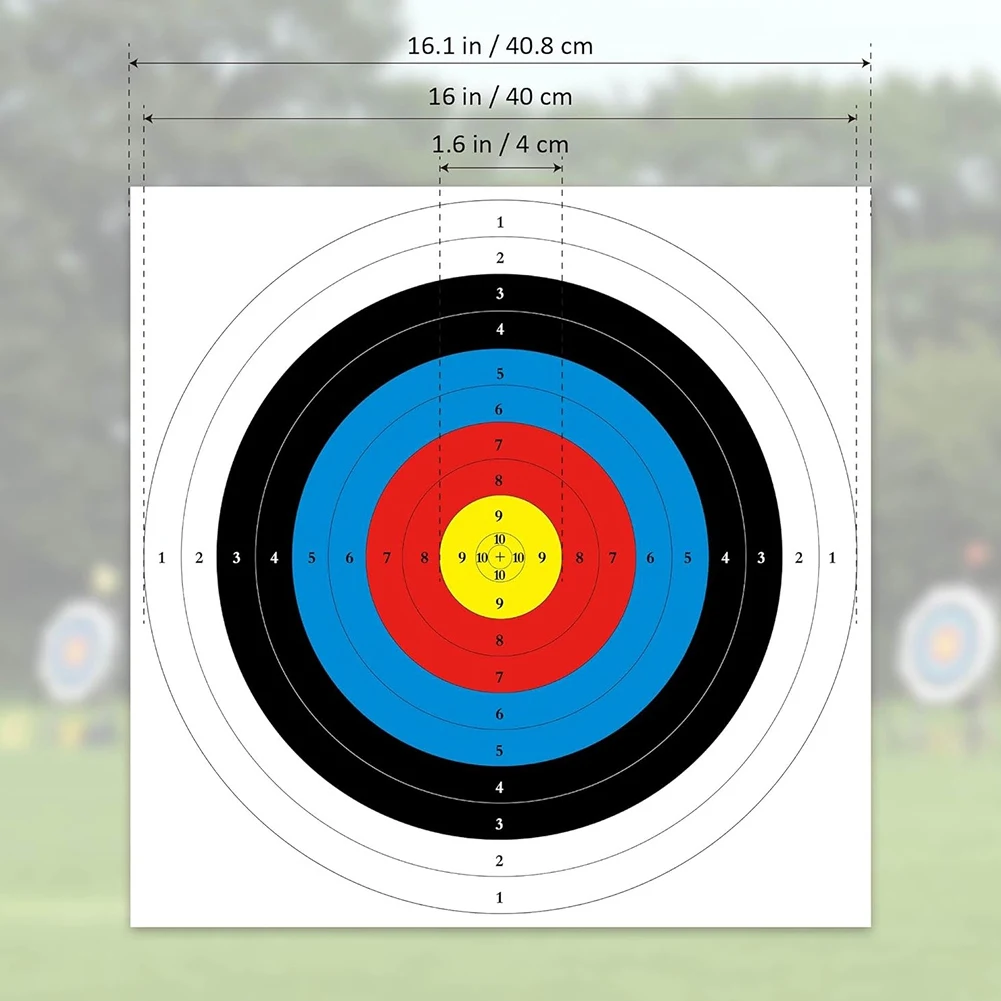 Фотобумага, 50 шт. лук и стрелы-цели для охоты на заднем дворе, стрельба из лука, цель, тренировочные аксессуары, 10 колец