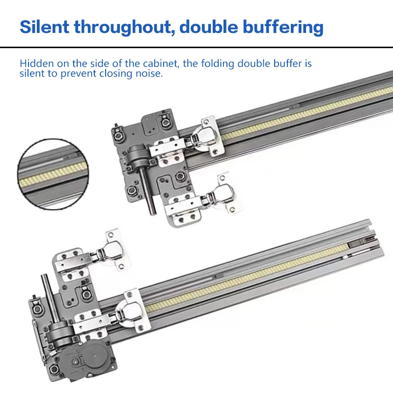 Niewidoczne drzwi kieszonkowe Teleskopowe drzwi szafki Szafa Regał Składane drzwi skrzydłowe Wkładka przesuwna Okucia do drzwi Szyna prowadząca