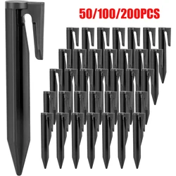 50/100/200Pcs Lawn Mower Boundary Pegs 85mm For Securely Anchoring Robot Mower Perimeter Boundary Cable Lawn Nails Garden Tools