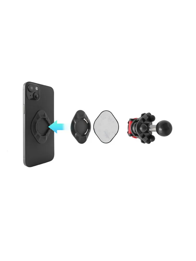Motocykl Rower 1-calowy amortyzator kulowy Trójkątny wspornik typu klamra Zatrzask instalacyjny do etui na telefon do MOUNT RAM — zdjęcie produktu 7