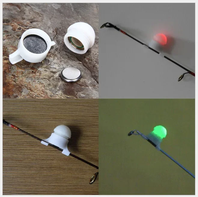 

Fishing Bite Alarm with Battery Electronic Bite Signaling Device Fishing Alarm Rod Tip Carp Night Fishing Light Bite Indicator