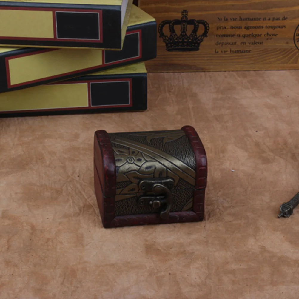 

2pcs Jewelry Box Storage ganizer Retro Wood Durable Small Drawer Closet Earrings Rings Beads Pills Women Gift Birthday Case