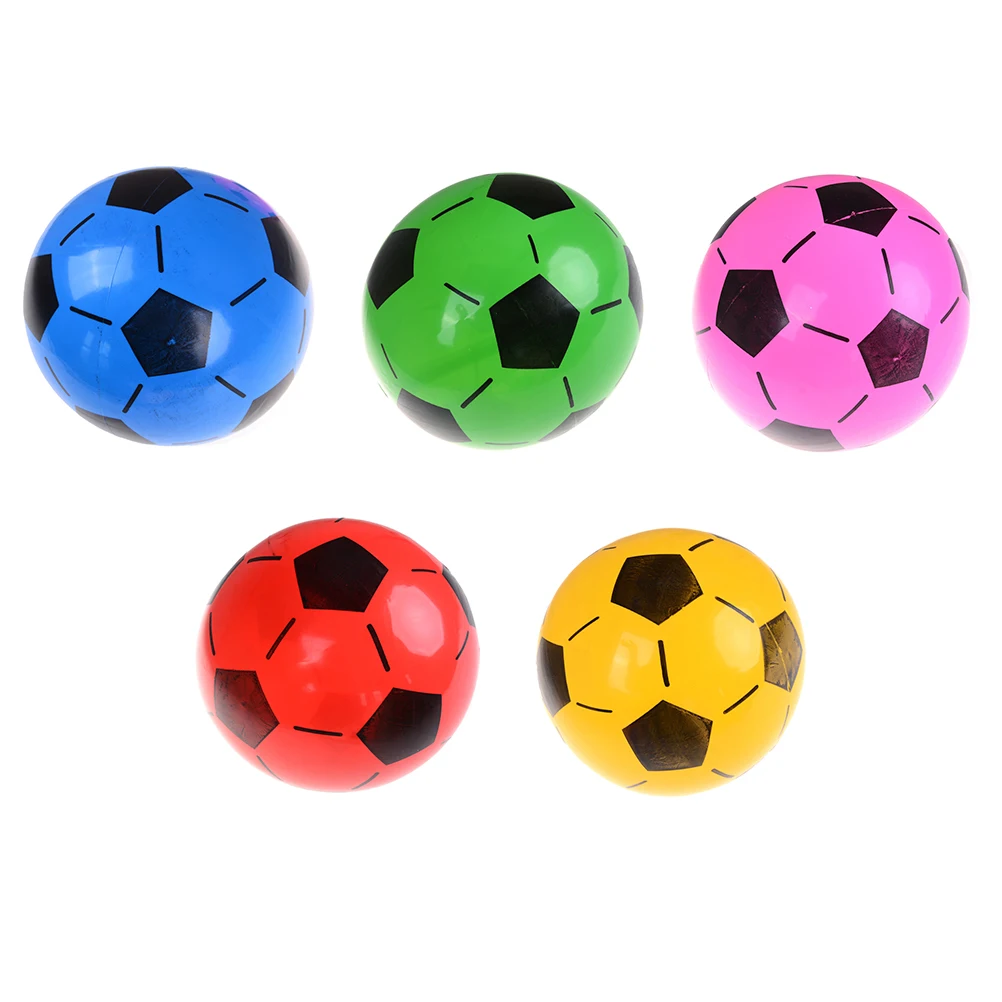 1PC Inflatable PVC Football Soccer Ball Kids Children Beach Pool Sports Ball Toy