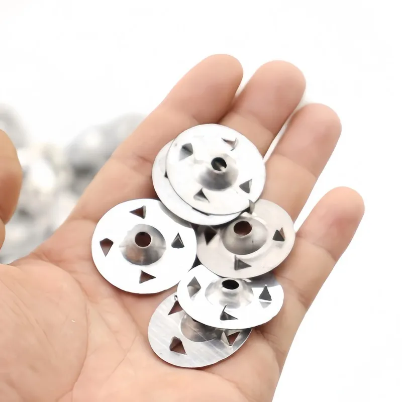 28mm Four Claw Washers 150 pcs, Durable Iron Material, Pre-Drilled Center Hole, for Floor Tile Installation