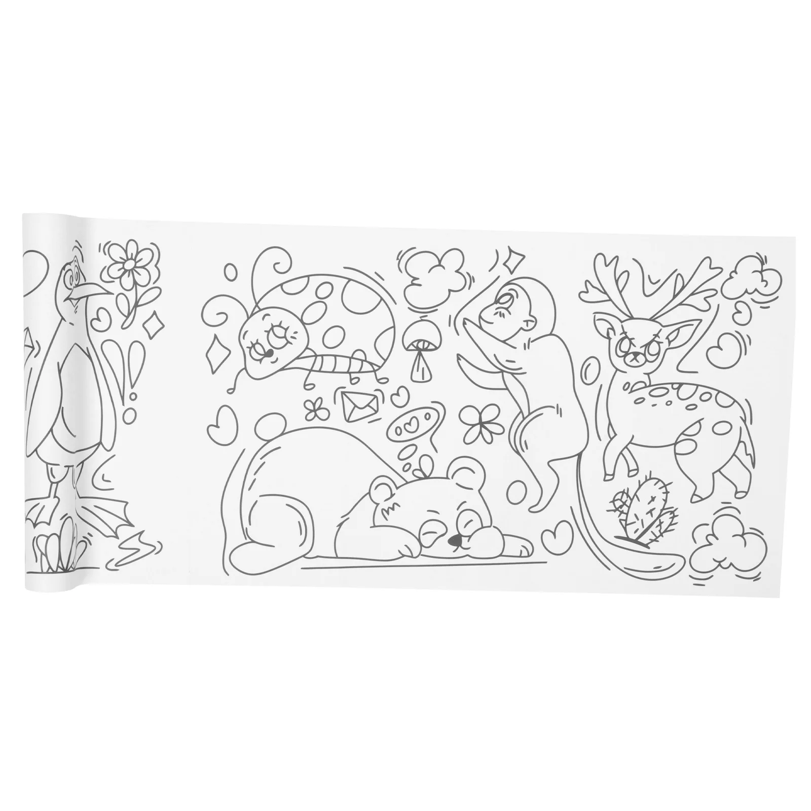 1 Roll Coloring Poster Large Paper Roll for Drawing Graffiti Painting Art Homework Sketch Wall Creative Activity