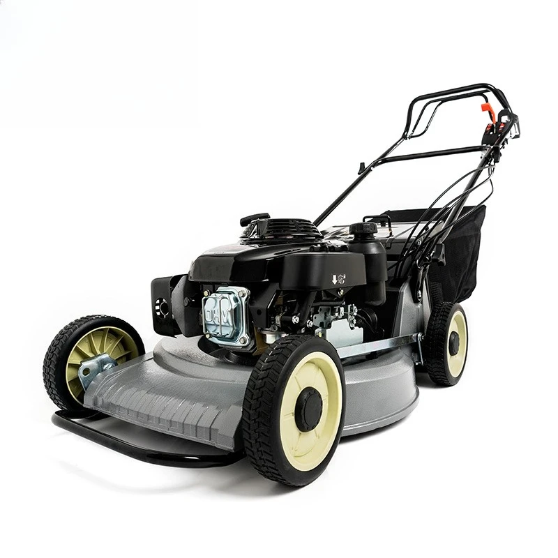 

21 inch hand push self-propelled four stroke garden trimmer and lawn mower