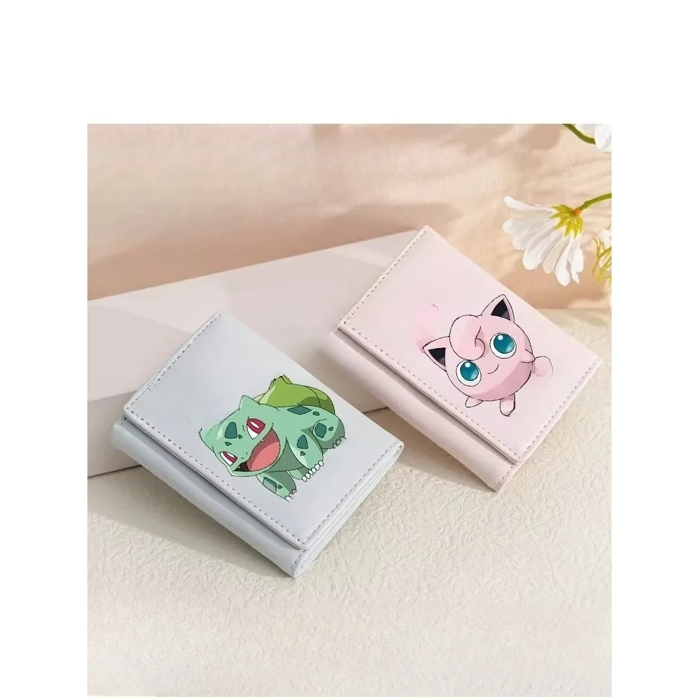 

Кошелек с персонажами мультфильмов и аниме для женщин, милый, модный и стильный, вместительный, с отделениями для карт, складной кошелек, подарок.