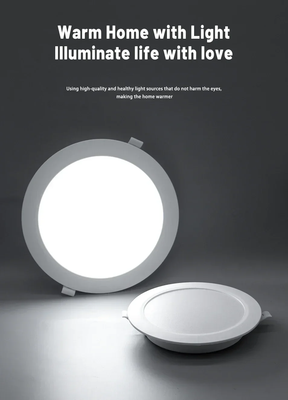 1-10 Stück/Set Einbau-LED-Downlight Runde LED-Panelleuchte 110V 220V 3000K 4000K 6000K 10W 24W Spot für Innenbeleuchtung zu Hause – Detail 1